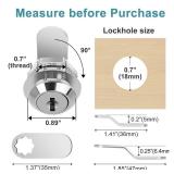 Cam Locks Cabinet Lock Keyed Alike, 5/8