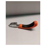 luvilly1 Pack Orange Heavy Duty Upholstery Staple Remover, Ergonomic Staple Puller Tool Construction Staples Removers, Strength Staples Puller for Upholstery/Furniture