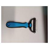 Cat Hair Comb Comfortable Grip Labor-saving Portable Pet Cats Dogs Hair Remover Brush Home Supplies Blue S