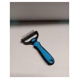 Cat Hair Comb Comfortable Grip Labor-saving Portable Pet Cats Dogs Hair Remover Brush Home Supplies Blue S