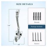 APPEARS NEW - The Metal Magician Wall Mounted Antique Cast Iron Vintage Style Wall Hooks for Coats, Bags, Towels, Hats - (Set of 4) Distressed White