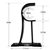 APPEARS NEW - KOLAKO 4 Pack Curtain Rod Bracket, Heavy Duty Curtain Rod Holders Single Decorative Rod Hooks Hanger for 1 Inch Drapes Rod, Black