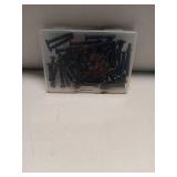 OUSCHR #8-32 x 1-1/4 Black Countersunk Flat Head Machine Screws, Electrical Outlet Screws, Full Thread, 304 Stainless Steel, Black Finish, 50 PCS