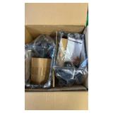 Pendant Lights Farmhouse Black Metal LanternPendant Light Set of 2, Kitchen Island, Clear Glass Shade, Adjustable Height, Hanging Light, Dining Room, Bar, Hallway, 2 Pack - Retail: $89