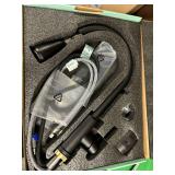 FORIOUS LED Kitchen Faucet with Pull Down Sprayer, Black Single Handle Stainless Steel Traditional Sink Faucets with LED Light Sprayer Head - Retail: $65