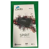 Cardo Systems Spirit Motorcycle Bluetooth Communication Headset, 2-Way Bluetooth, Thin 32mm Speakers, Waterproof, Universal Connectivity - Single Pack - Retail: $98
