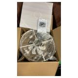 Flush Mount White Caged Ceiling Fan with Light, 20\" Small Bladeless Ceiling Fan and Remote, Rustic Low Profile Ceiling Fans 4-Speed Reversible Enclosed Ceiling Fans for Bedroom Kitchen Farmhouse - Re