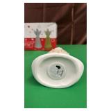 Christmas Ceramic Angel,  Lights up, and comes with a Set of Replacement Batteries.