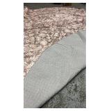 OPPODREAM Vintage Beige Round Rug 8ft, 8 ft Retro Washable Circle Rug Non Slip, Low-Pile Faux Wool Circular Carpet, Soft Distressed Tan Floor Mat for Living Room, Bedroom, Office, Dorm, Dinning Room -