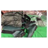 TIDEWE Bootfoot Chest Wader, 2-Ply Nylon/PVC Waterproof Fishing Hunting Waders for Men Women Green Brown