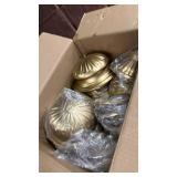 Sziqiqi Gold Metal Vases for Centrepiece: 6.1in 10Pcs Bulk Bowl Compote Vase for Wedding Flower Decorations - Flower Arrangements Table Vase Plant for Weddings Party Anniversary