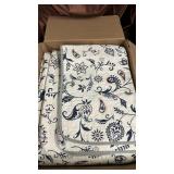 Oversized King Bedspread 128\"x120\" - 100% Cotton Lightweight Vintage Reversible California King Quilt with 2 Pillowshams, Farmhouse Patchwork Extra Wide Bedding Coverlet, Navy/Pink/White - Retail: $