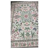 Amearea 6x9 Feet Floral Area Rugs for Living Room, Boho Pink Rugs for Bedroom - Retail: $89