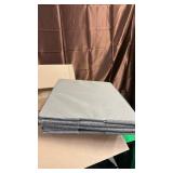 2 Pack Clear Window Storage Bins Large Foldable Fabric Storage Bins Boxes for Clothes Stackable Organizer Set with Carrying Handles19.7X 15.7X 12.6 Inches