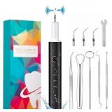 New Oral Cleaner Kit Plaque Remover Set/Stain Remover/Ultrasonic Tooth Cleaner Kit, Black