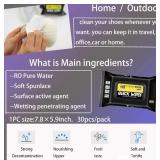 4 New Packs of Mygezi Pack Shoe Sneaker Wipes Cleaner Quick Wipes Disposable Travel Portable Removes Dirt, Stains