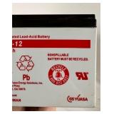 New Yuasa - NP7.5-12 AGM S65-12V 7.0Ah - Sealed Lead Acid Rechargeable Battery