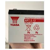 New Yuasa - NP7.5-12 AGM S65-12V 7.0Ah - Sealed Lead Acid Rechargeable Battery