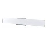 New Good Earth Dimmable Lighting Seattle 32” LED Linear Bathroom Vanity Light- 3000K Bright White, Brushed Nickel