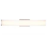 New Good Earth Dimmable Lighting Seattle 32” LED Linear Bathroom Vanity Light- 3000K Bright White, Brushed Nickel