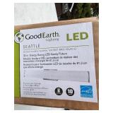 New Good Earth Dimmable Lighting Seattle 32” LED Linear Bathroom Vanity Light- 3000K Bright White, Brushed Nickel