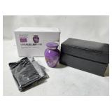 New Natures Peace Hummingbird Adult Urn for Human Ashes - A Lovely Sharing Tokens to Remember Your Loved One - Mini Urns for Human Ashes - Cremation Urns - Memorial for Funeral, Purple