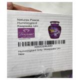 New Natures Peace Hummingbird Adult Urn for Human Ashes - A Lovely Sharing Tokens to Remember Your Loved One - Mini Urns for Human Ashes - Cremation Urns - Memorial for Funeral, Purple