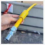 New BrassCraft CSSC44-48 5/8" OD (1/2" ID) x 48" LENGTH 1/2" MIP × 1/2" MIP Stainless Steel Gas Connector, Yellow