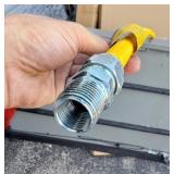 New BrassCraft CSSC44-48 5/8" OD (1/2" ID) x 48" LENGTH 1/2" MIP × 1/2" MIP Stainless Steel Gas Connector, Yellow