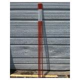 Bundle of 8 6’ Orange Reflective Markers - Great for Driveways or boundary markers of any kind