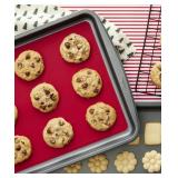 Bundle of 5 Wilton Dark Red Silicone Baking Mat for Prep and Oven Use, 10.2 x 16-Inch each