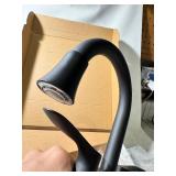 New allen + roth Brookes 4-in centerset 2-handle WaterSense High-Arc Residential Handle Bathroom Sink Faucet w/ Drain, Matte Black