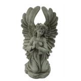 Bundle of 2 Tremont Floral Praying Angel Statue Figurine 12 Inch “Poly Fairy”