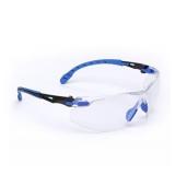 Bundle of 2 3M™ Solus™ 1000-Series Safety Glasses S1101SGAF, Black/Blue, Clear Scotchgard™ Anti-Fog Lens