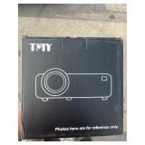 TMY Mini Projector, Upgraded Bluetooth Projector with Screen, 1080P Full HD Portable Projector, Movie Projector Compatible with TV Stick Smartphone/HDMI/USB, indoor & outdoor use