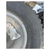 Nylon Tire & Rim Grey 4.10/3.50-6
