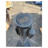 Queue Solutions QueueMaster 550 2" Nylon Crowd Control Belt Barrier , Black&Yellow Barrier Fabric , Comes as Pictured