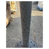 Queue Solutions QueueMaster 550 2" Nylon Crowd Control Belt Barrier , Black&Yellow Barrier Fabric , Comes as Pictured