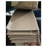 Bundle of 10 4” x 3’ Rubber Wall Base Trim - Light Beige  - Great for Offices, Workshops, Garages etc
