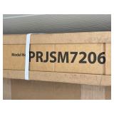 Pyle Manual Pull-Down Projector Screen - Universal 72-inch Roll-Down Retractable Manual Projection Screen w/ Auto-Locking, Adjustable Screen Height, Black Masking Border - 42.5" x 56.6" PRJSM7206 - Se