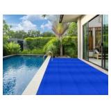 BUNDLE OF 6, 12” x 12” x 1” WeatherProof Blue Drainage Squares - Great for Outdoor Shower/ Project , Washing Pets/ Livestock etc