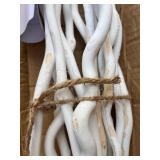12-Piece 59 in. Natural Dried Artificial Mulberry Twigs Ideal Sticks for DIY Crafts Decorative Stems (no vase included)
