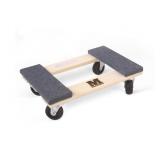 MaxWorks 50856 1320 lbs. Capacity 18 in. x 12 in. Hardwood Furniture Moving Dolly, KD Version