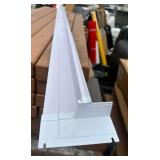 SureSill 1-3/8 in. x 42 in. PVC Sloped Head Flashing Kit for Single Doors and Windows (End Dams)