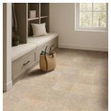 A Box of Beautiful Castle Honed Natural Travertine Stone Tile, 18 in. x 18 in. Floor and Wall - 4 Tiles Per Box