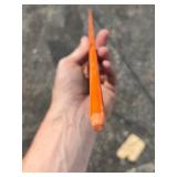 Bundle of 10 Orange PVC Stakes - Great for Marking off boundaries, attach to trailers, Etc Quality and Weather proof
