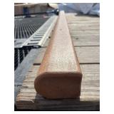 Heavy Duty Trex Board/Rounded Post - Great for any Project or Landscape Edging etc - Be creative 6’ x 2” x 3”