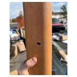 Heavy Duty Trex Board/Rounded Post - Great for any Project or Landscape Edging etc - Be creative 6’ x 2” x 3”