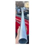 7’ x 3” Galvanized Steel Post w/ 8” x 8” Sq Mounting Base - Great stock Use for any Project