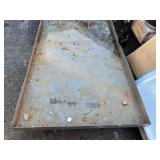 Little Giant Industrial Commercial Push Cart - Heavy Duty Casters - Grey W/ Lip - Comes as Pictured - Rolls Great - Roughly 3’ x 5’